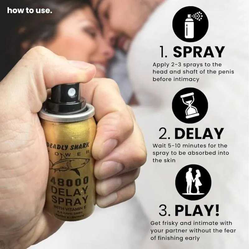 Deadly Shark Power 48000 Delay Spray X for man - Image 5